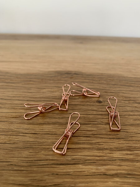 Clip ros&eacute; goud