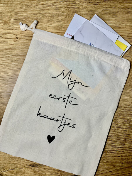 Zakje mijn geboortekaartjes