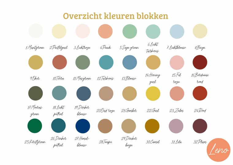 Houten naamblokjes