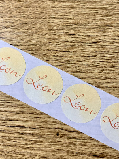 Stickers geel aquarel