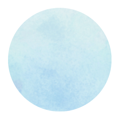 Label blue aquarel