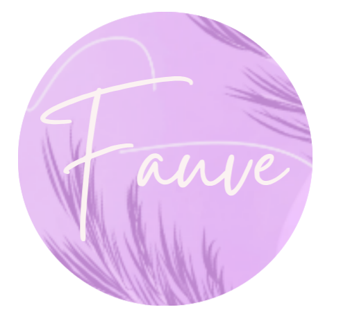 Label purple feathers