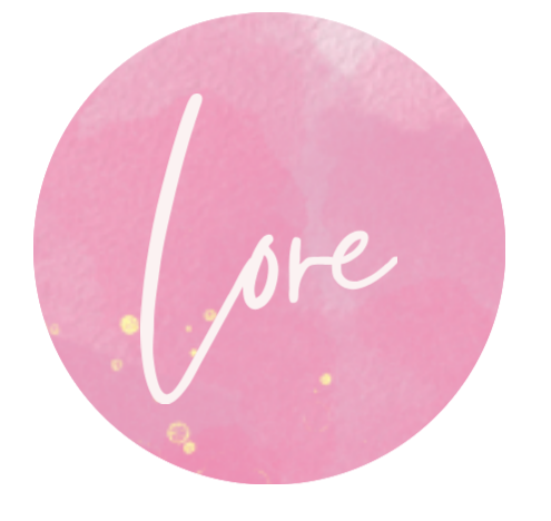 Label pink love