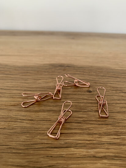 Clip ros&eacute; goud