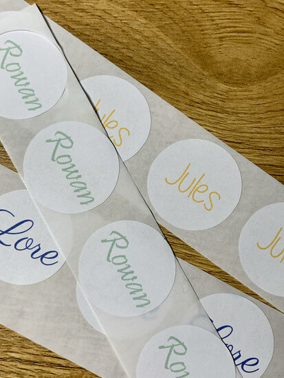 Stickers Wit rond