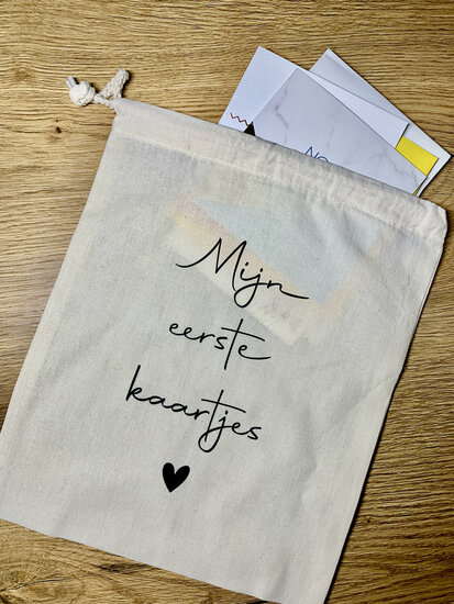 Zakje mijn geboortekaartjes