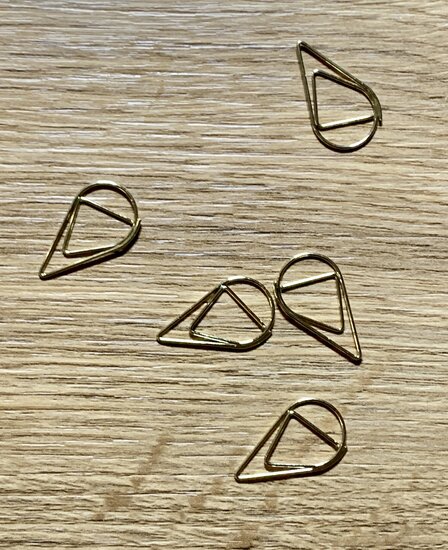 Clip druppel goud